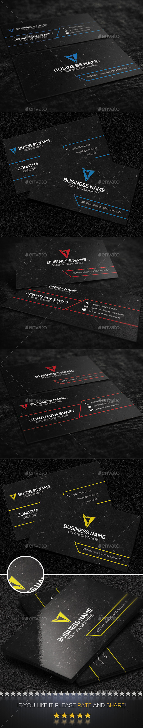 Corporate Business Card No.05 - Corporate Business Cards