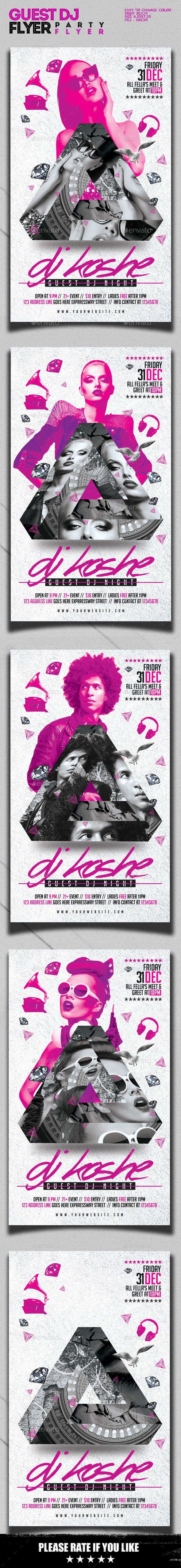 Guest Dj Flyer Template - Clubs & Parties Events