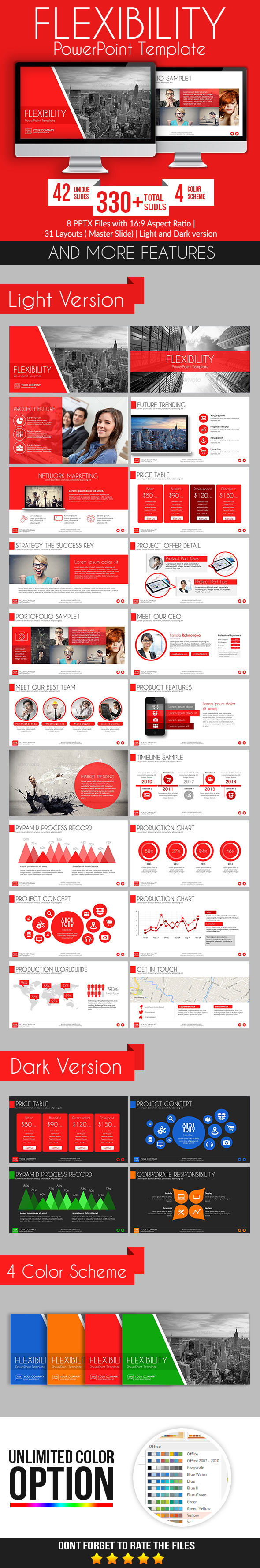 Flexibility PowerPoint Template - Business PowerPoint Templates