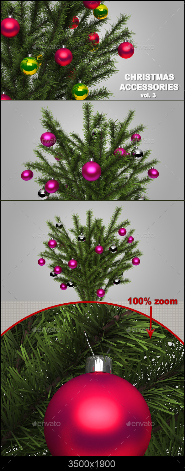 Christmas Accessories Vol.3 - Objects 3D Renders