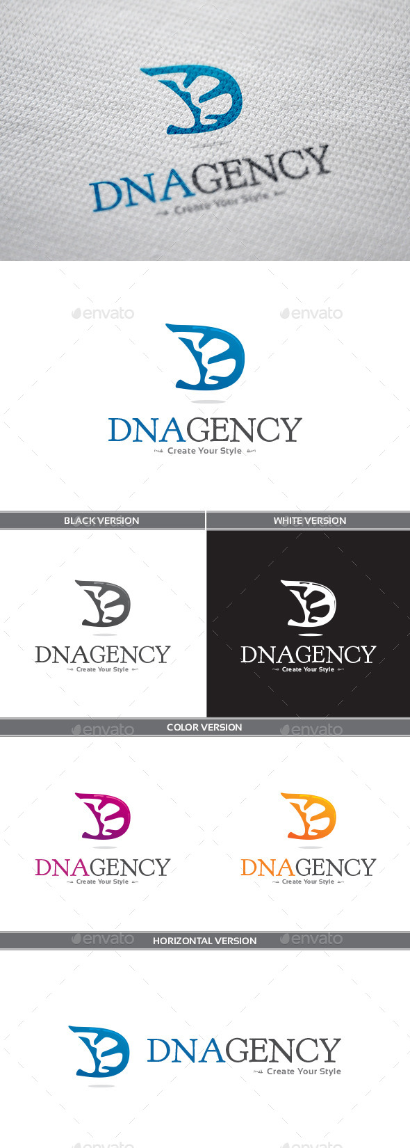 DNAgency Logo - Letters Logo Templates
