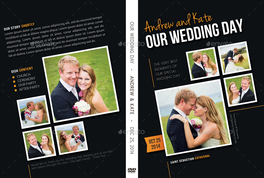 Wedding dvd case