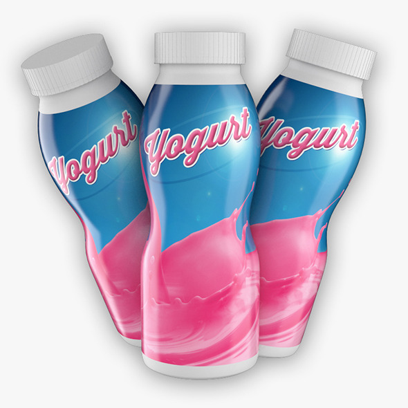Bottle of Yogurt - 3Docean 9312255