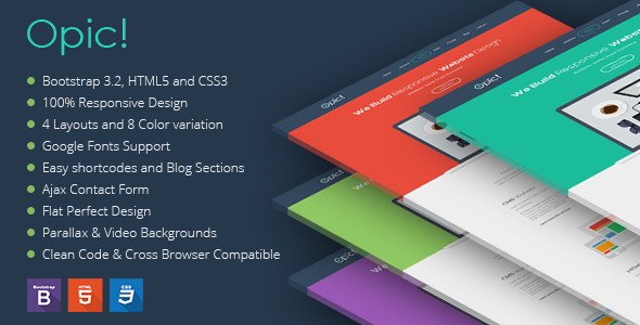 Opic! Flat One - ThemeForest 9136223