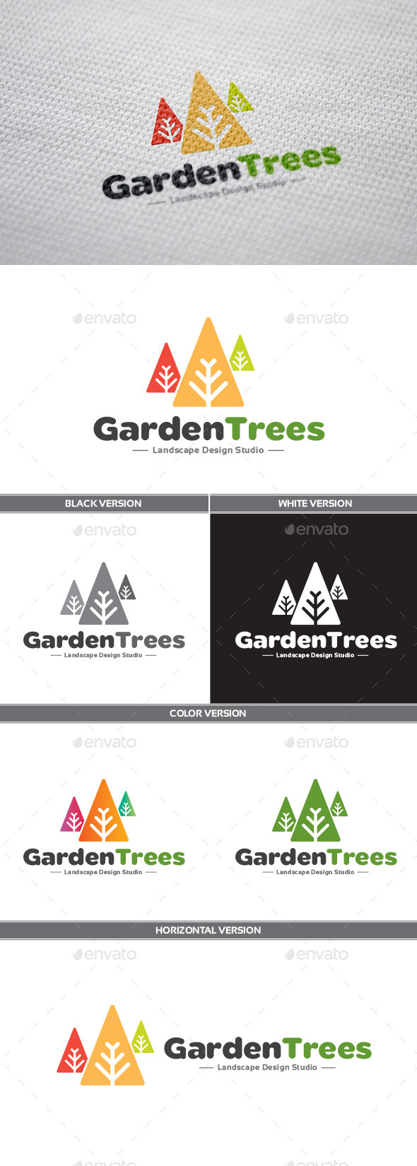 GardenTrees Logo - Nature Logo Templates