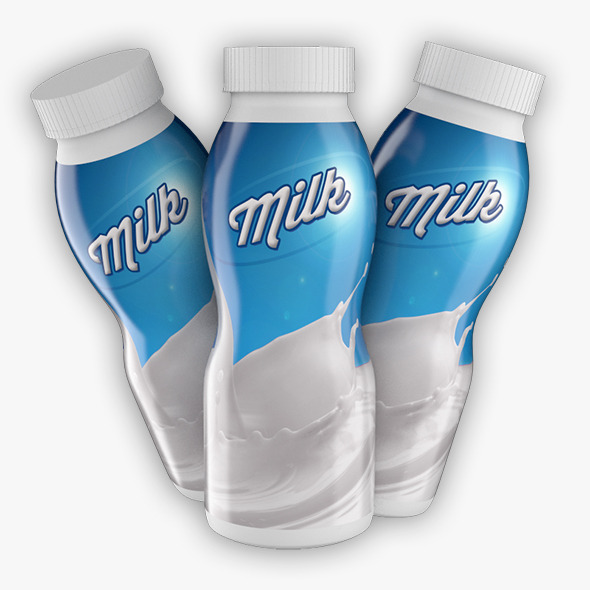 Bottle of Milk - 3Docean 9314228