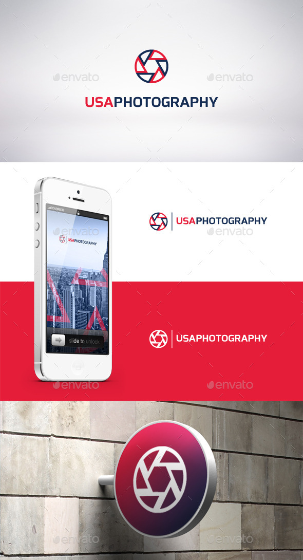 USA Photography Logo Template - Symbols Logo Templates