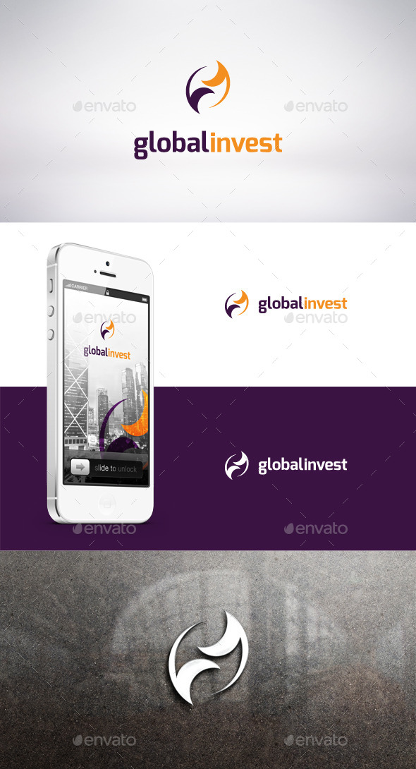 Global Invest Logo Template - Symbols Logo Templates