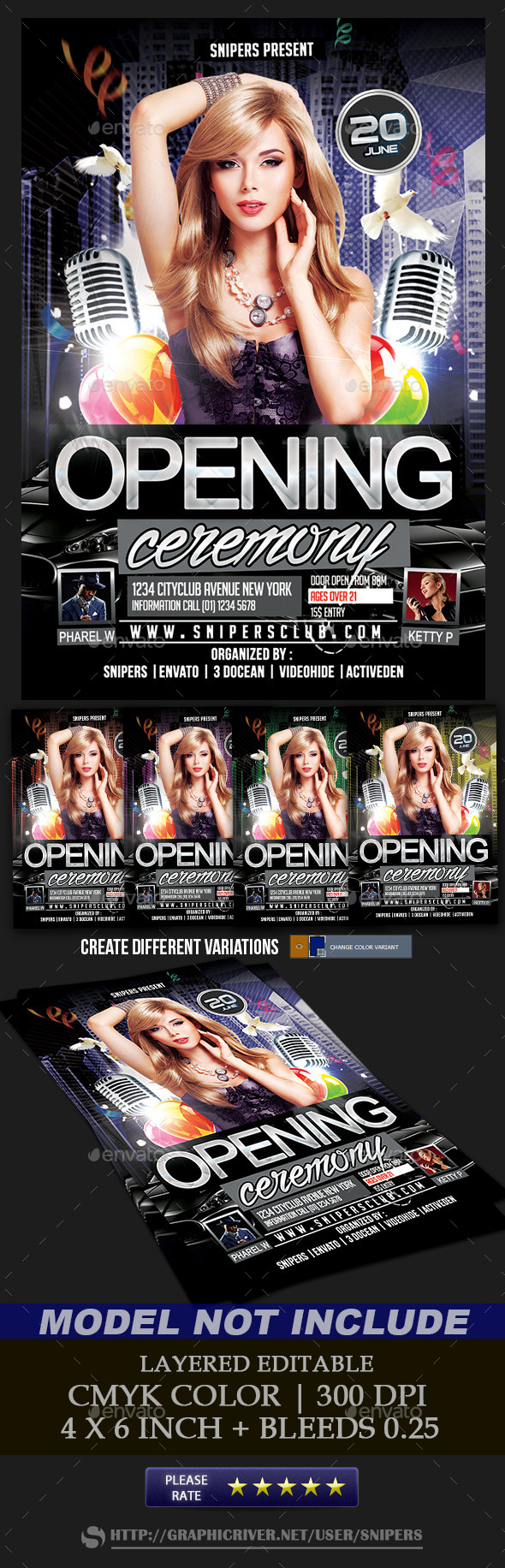 Opening Ceremony Flyer - Events Flyers