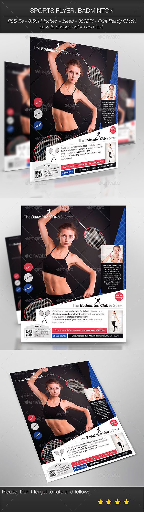 Sports Flyer: Badminton - Sports Events