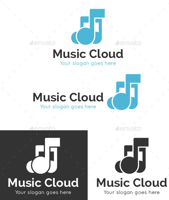 Music Cloud Logo Template - Symbols Logo Templates