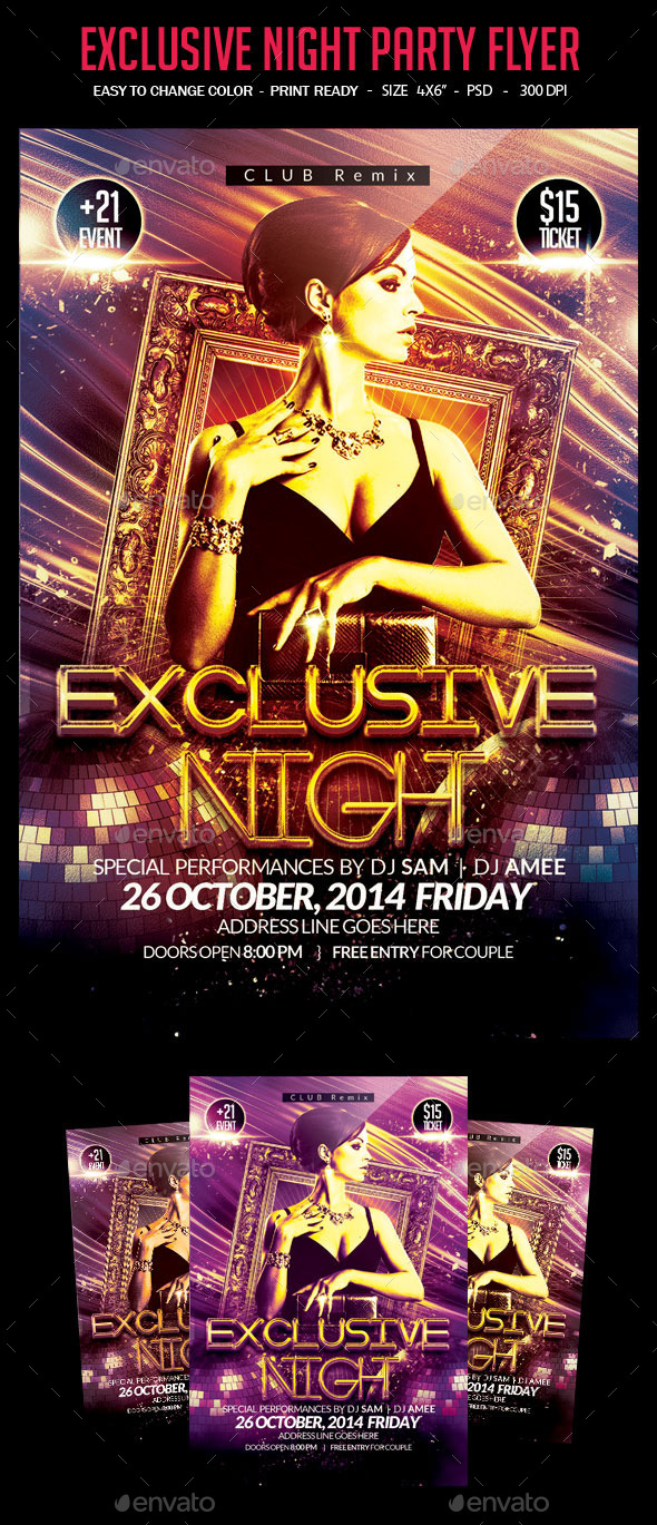 Exclusive Night Party Flyer - Clubs & Parties Events