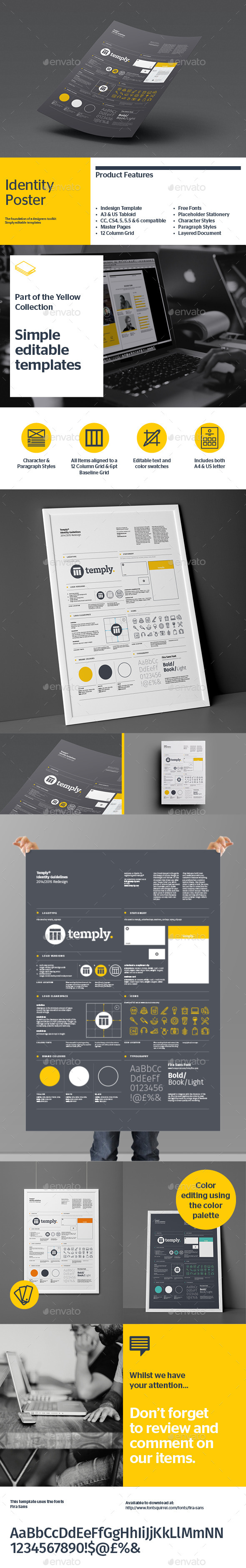 Brand Identity Poster - Flyers Print Templates