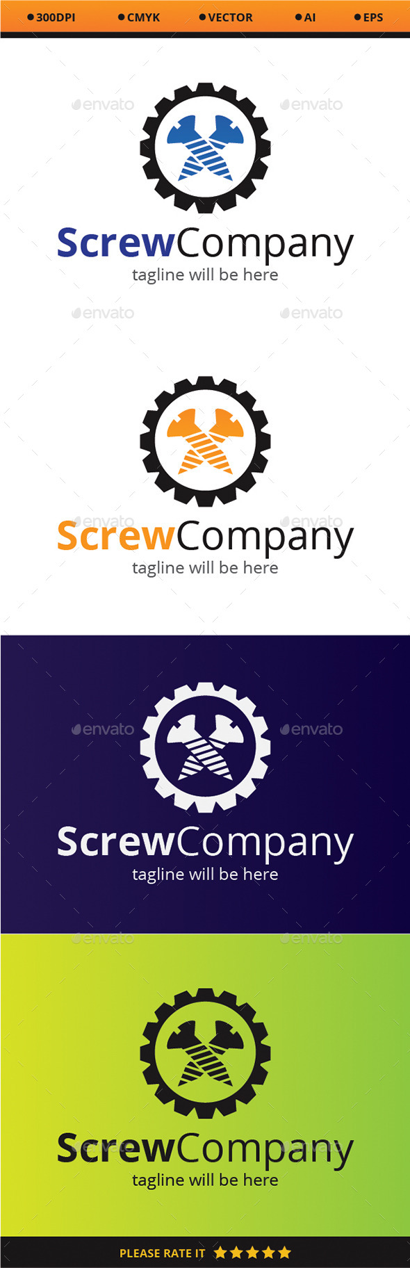 Screw Company - Company Logo Templates