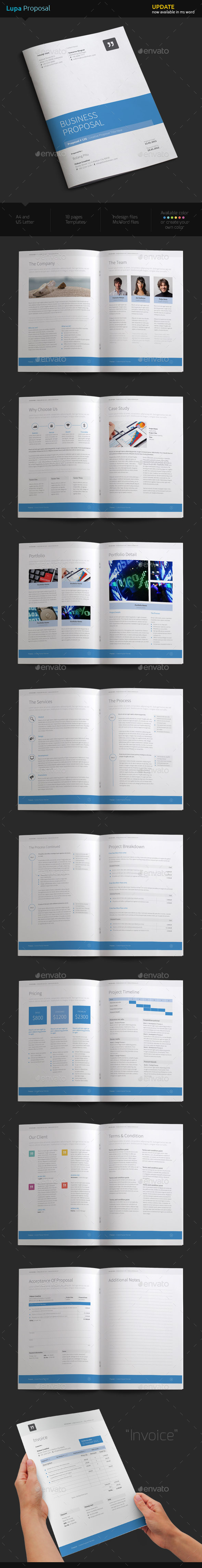 Lupa Proposal - Proposals & Invoices Stationery
