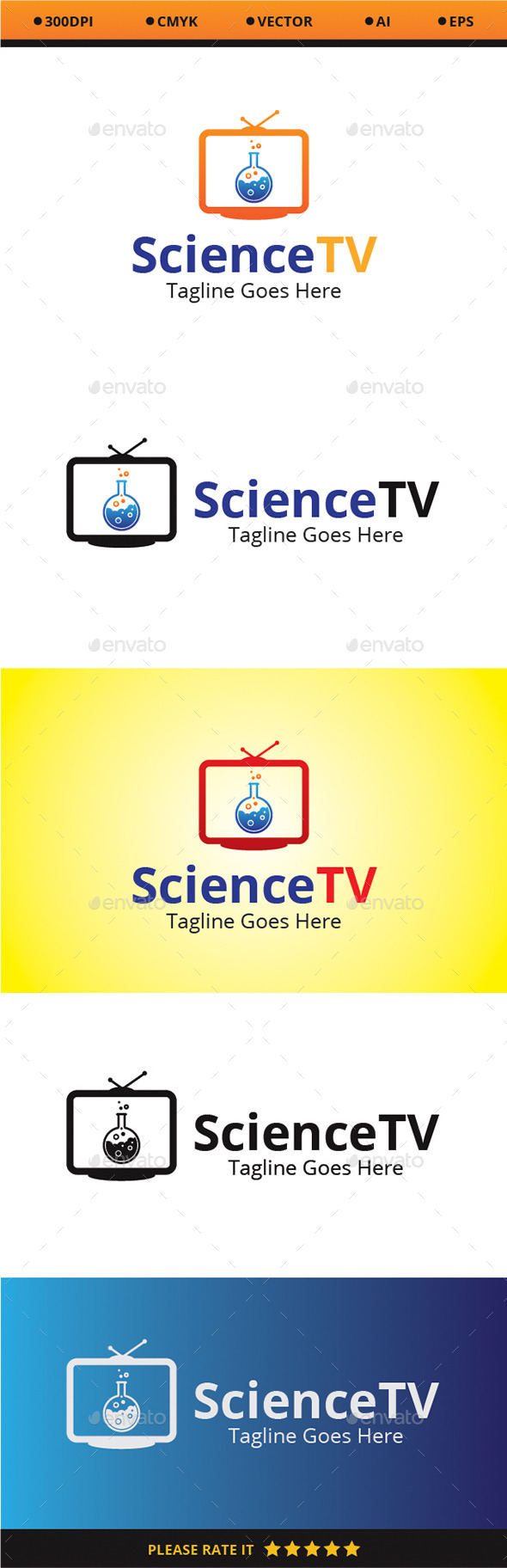 Science TV - Logo Templates