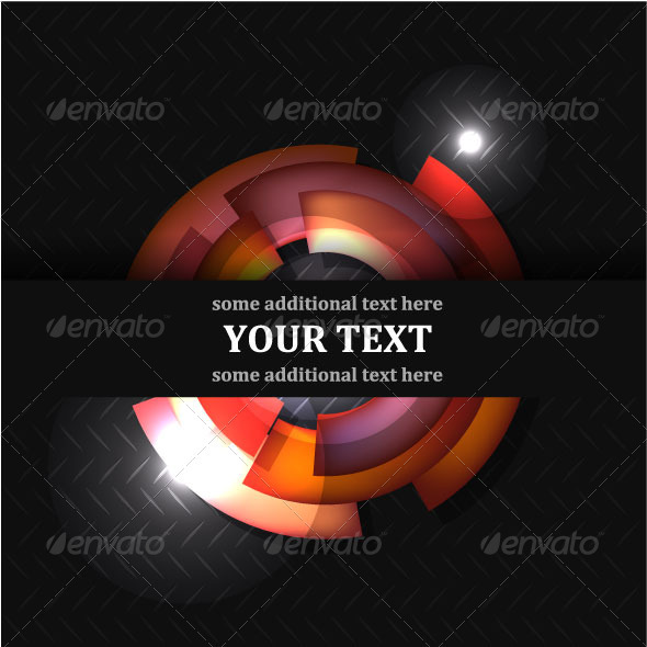 Black Vector Background With Light Effects - Backgrounds Business