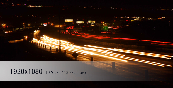 Timelapse Freeway Traffic