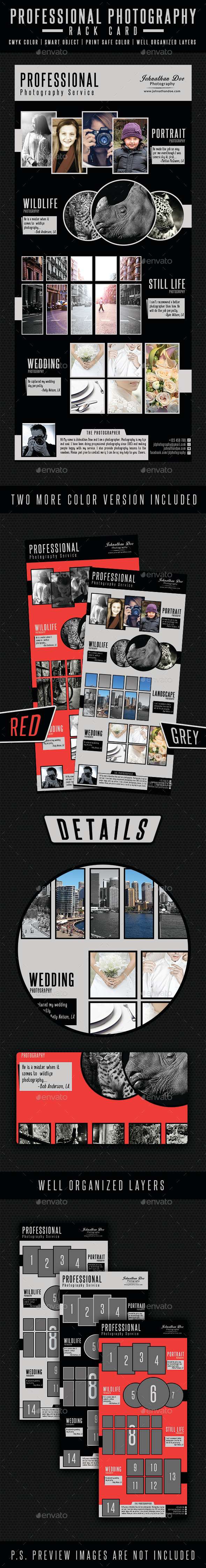 Professional Photography Rack Card - Commerce Flyers