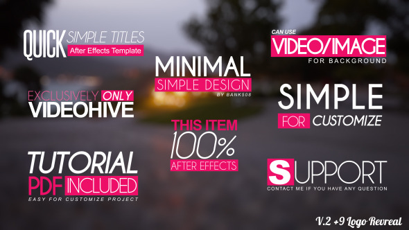 Quick Simple Title - VideoHive 9180169