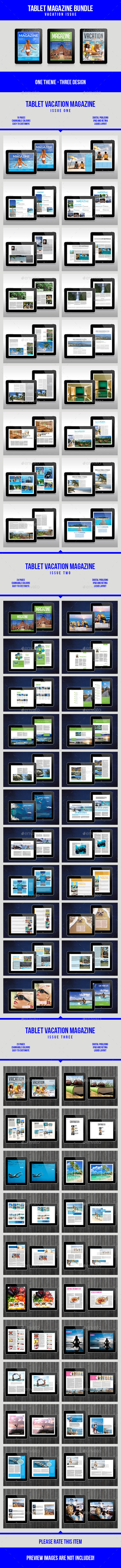 Tablet Vacation Magazine Bundle - Digital Magazines ePublishing