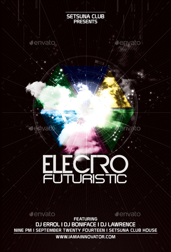 Electro Futuristic Flyer by bmanalil | GraphicRiver