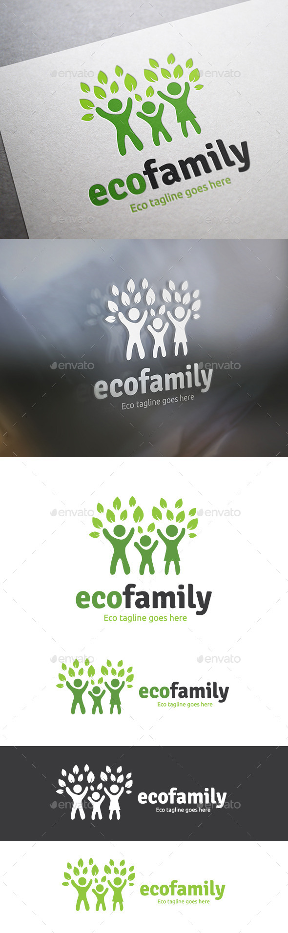 Eco Family - Humans Logo Templates