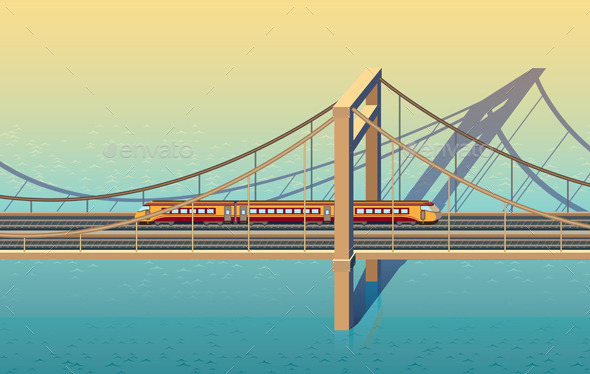 Sunny Railway Bridge - Buildings Objects