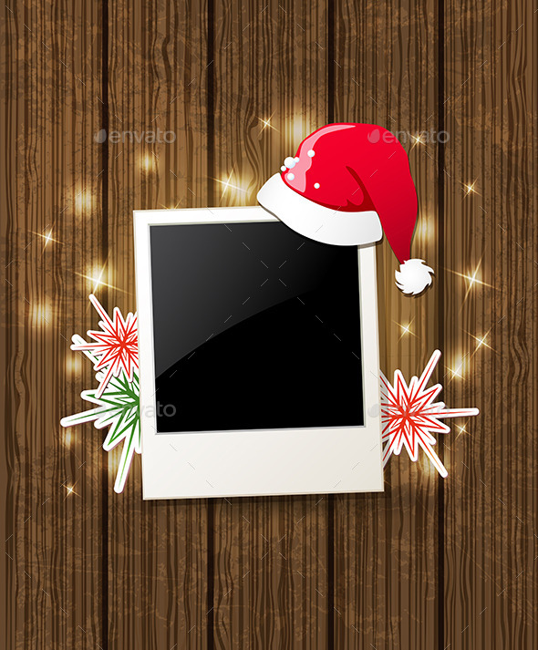 Christmas Background with Santa's Hat - Christmas Seasons/Holidays