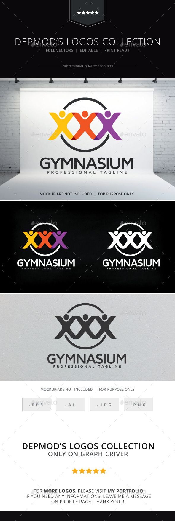 Gymnasium Logo - Humans Logo Templates