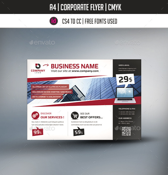 Corporate & Business Commerce Flyer Template - Corporate Flyers