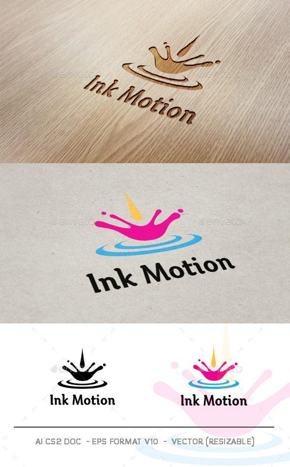 Ink Motion v2 Logo - Symbols Logo Templates
