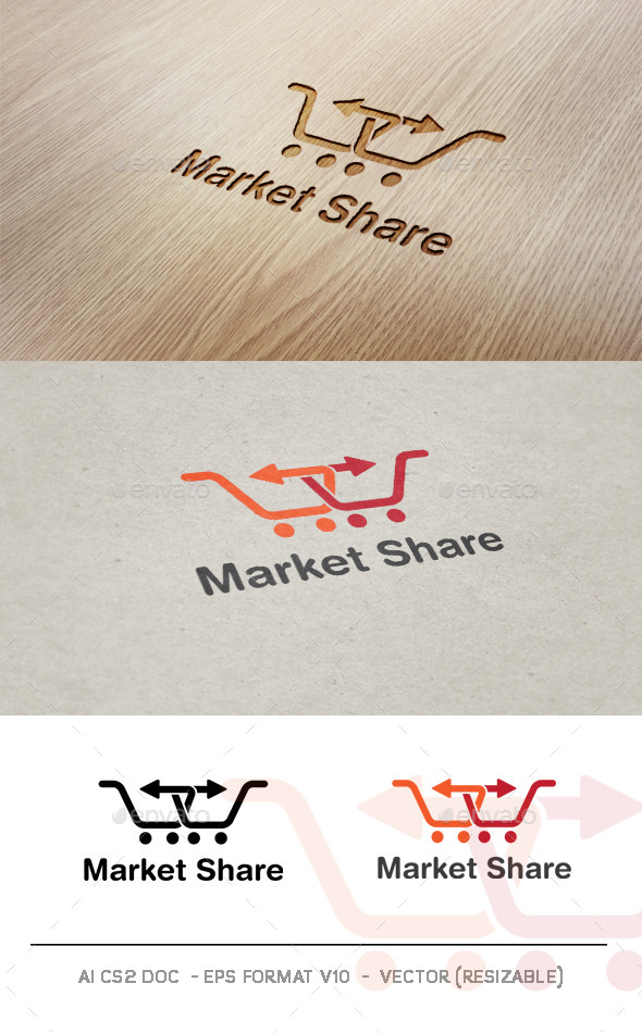 Market Share V2 Logo - Symbols Logo Templates