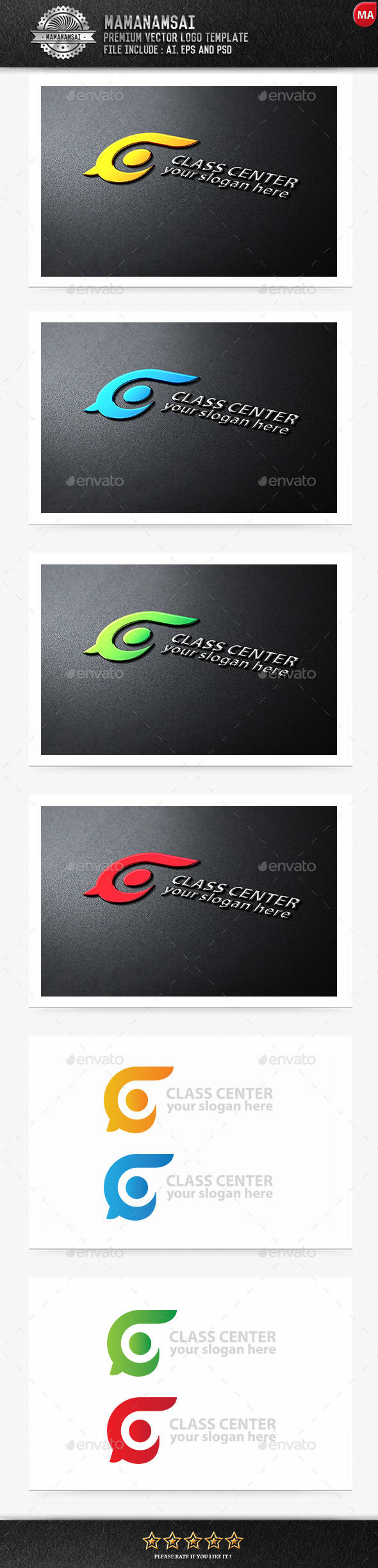 Class Center Logo - Letters Logo Templates