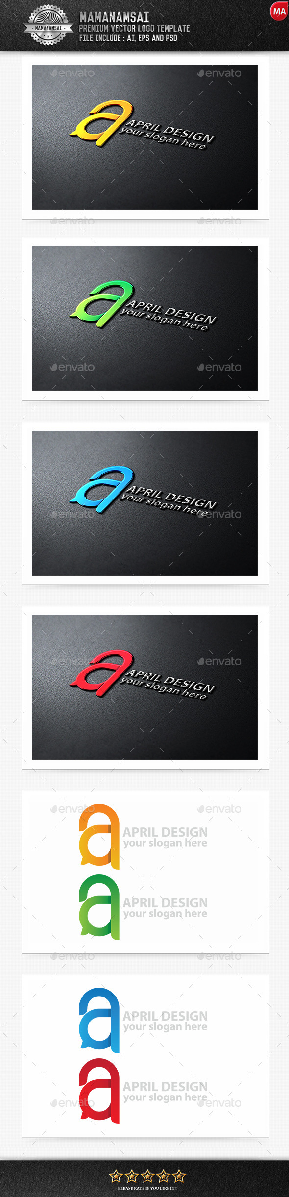 April Logo - Letters Logo Templates