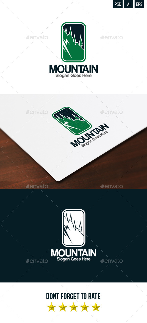 Mountain Logo - Nature Logo Templates