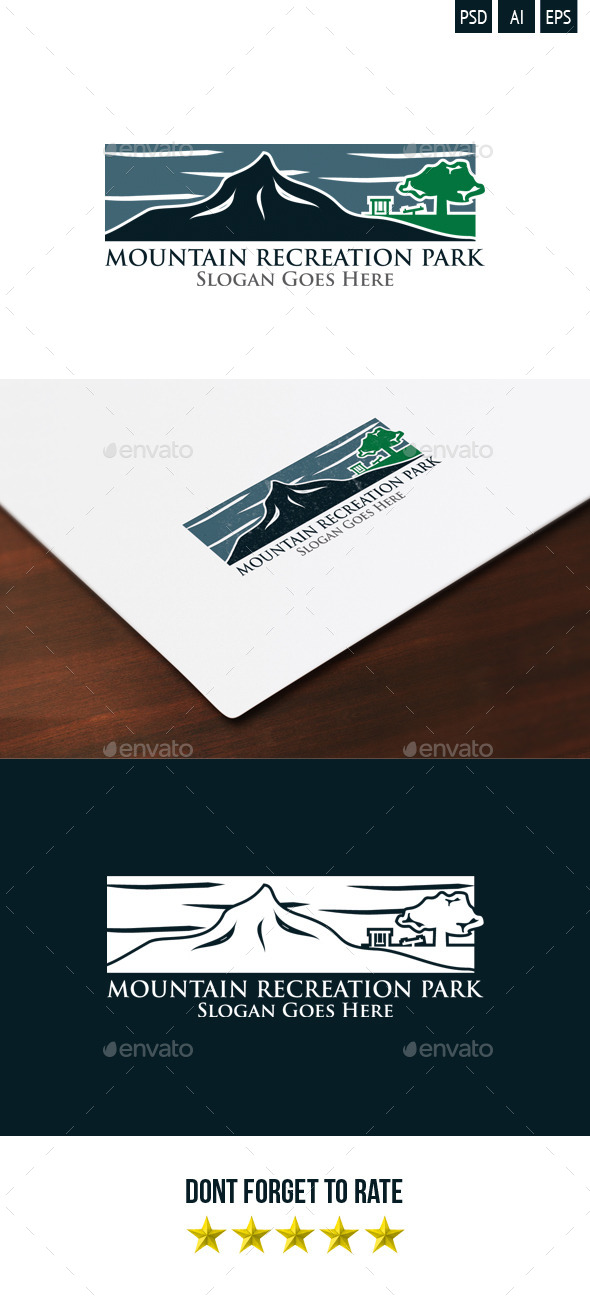Mountain Recreation Park Logo - Nature Logo Templates