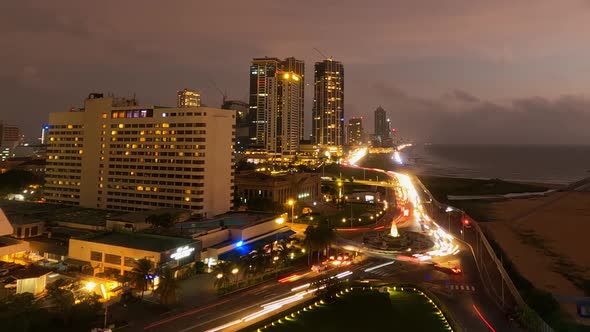 Colombo Galle Face Sunset Timelapse alt