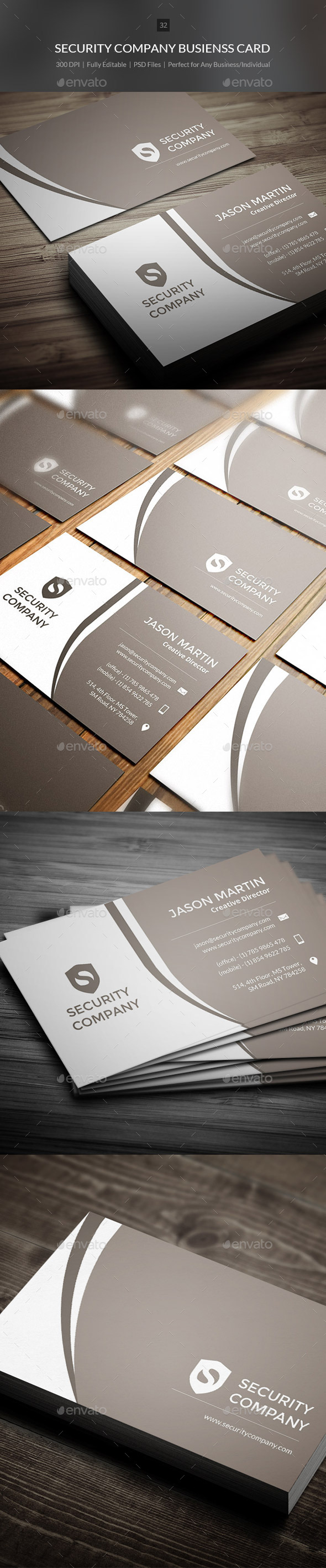 Security Company Business Card - 32 - Creative Business Cards