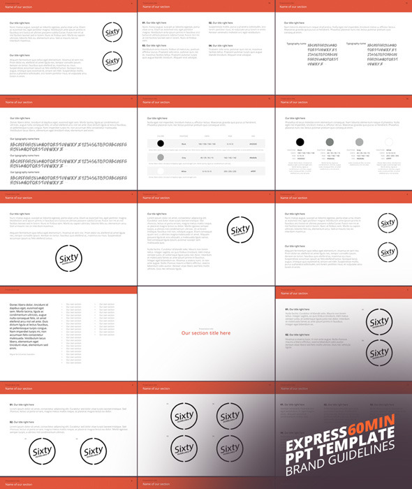 "Express" Power Point Template - Creative PowerPoint Templates