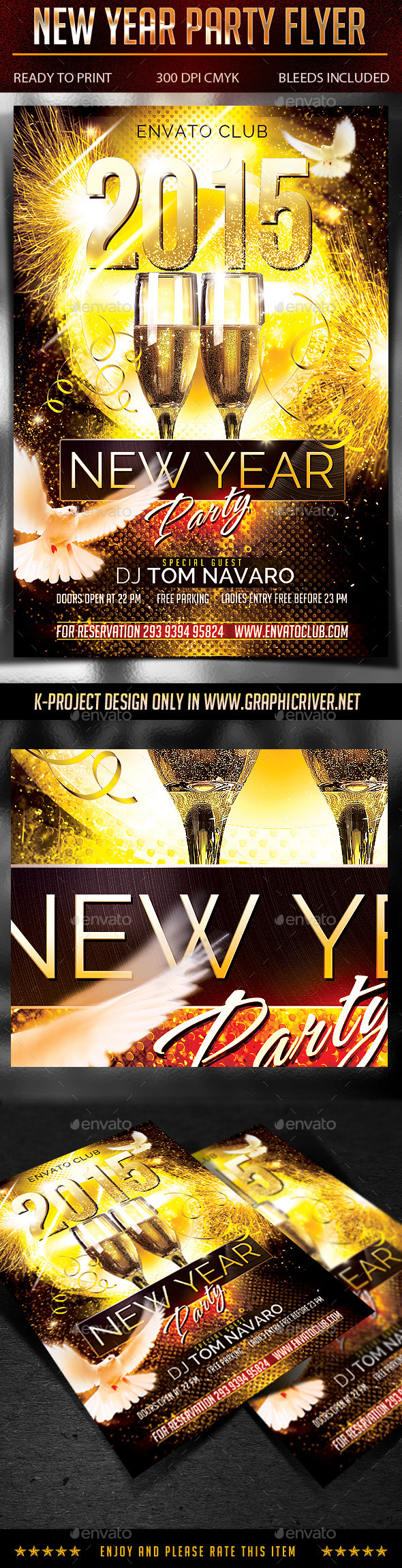 New Year Party Flyer - Clubs & Parties Events
