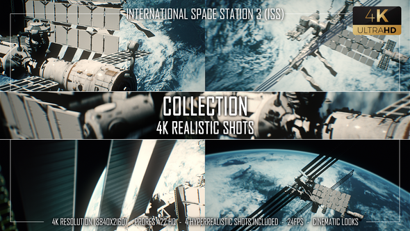 International Space Station 3 (ISS) - 4K