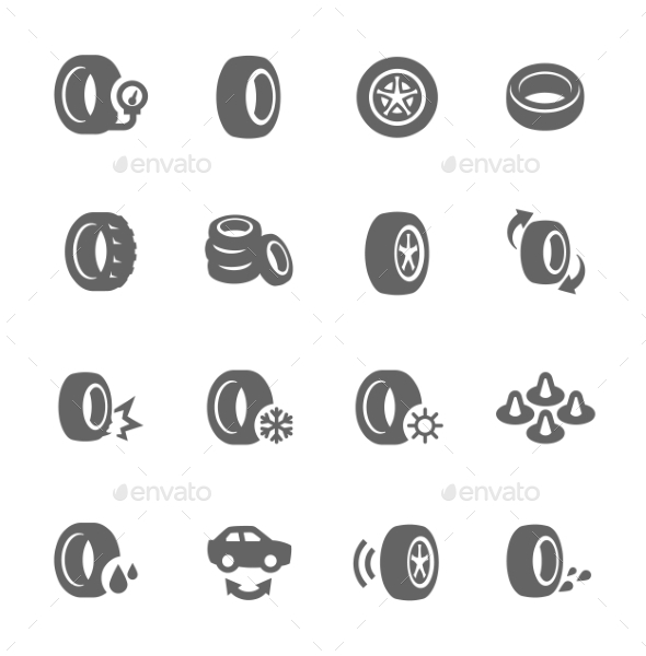 Tire Icons - Objects Icons
