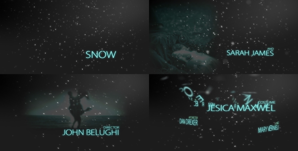 Snow Blockbuster Titles - VideoHive 9329501