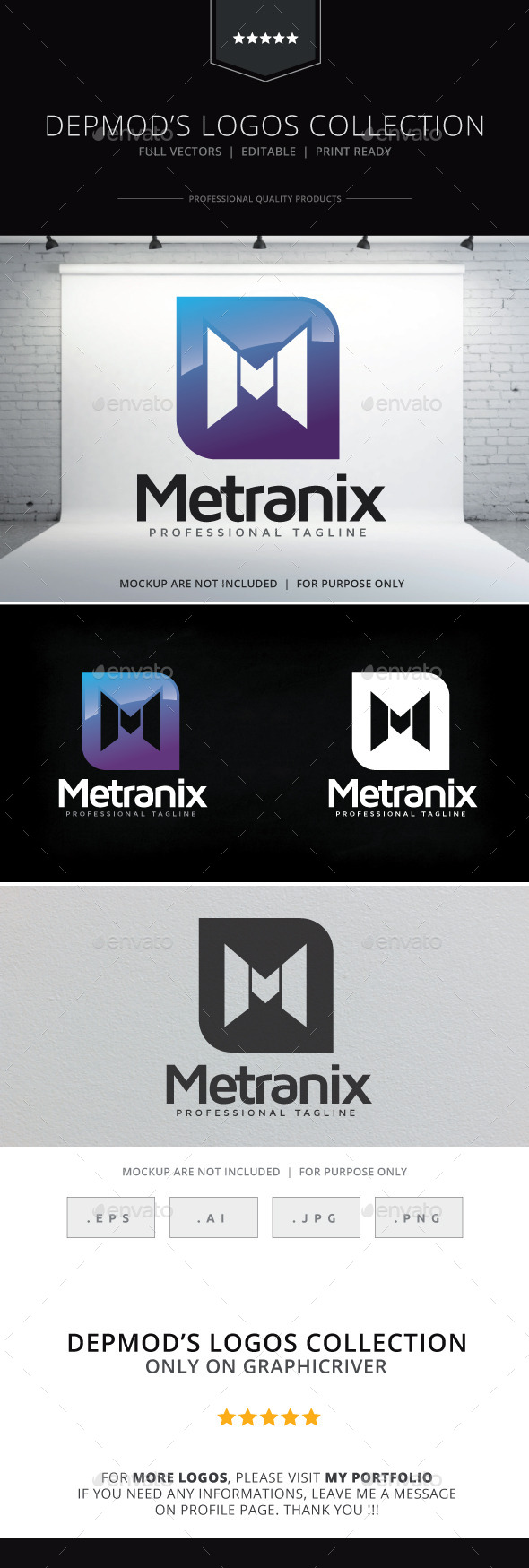 Metranix Logo - Letters Logo Templates