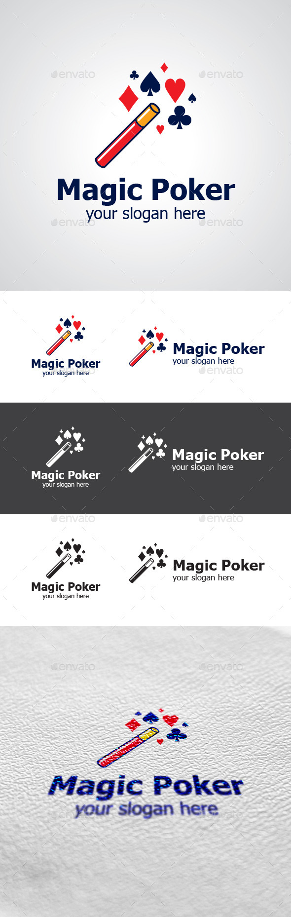 Magic Poker Logo Design - Symbols Logo Templates