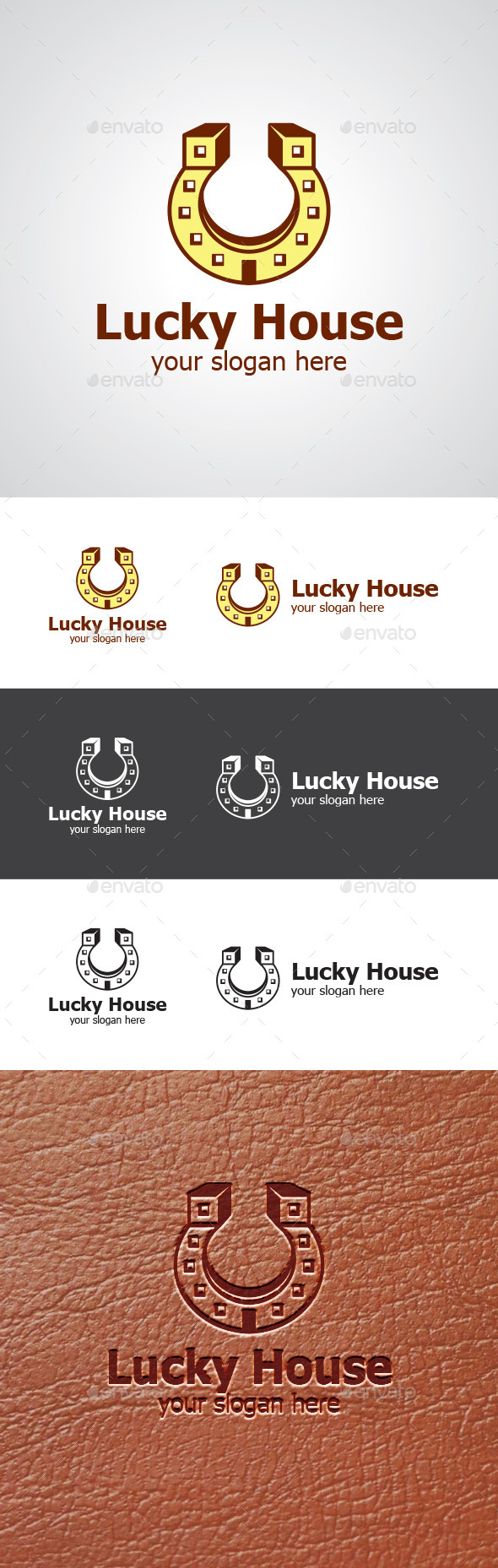 Lucky House Logo Design - Buildings Logo Templates