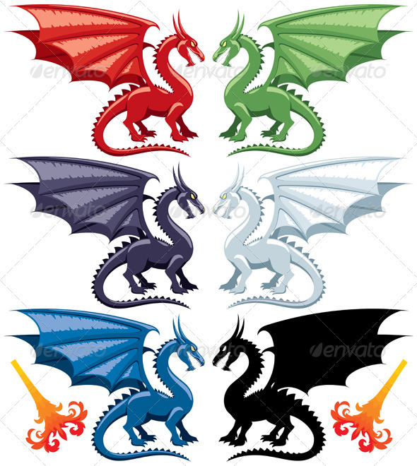 Dragons - Characters Vectors