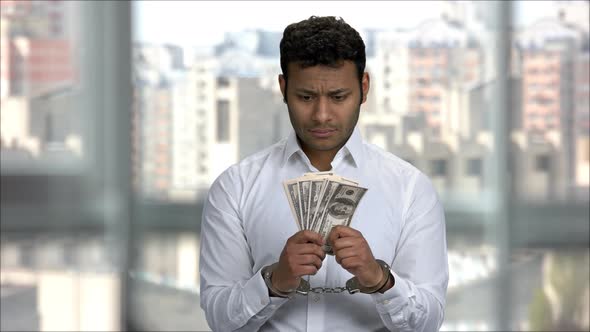 Bribe and Corruption Concept Arrested Money alt