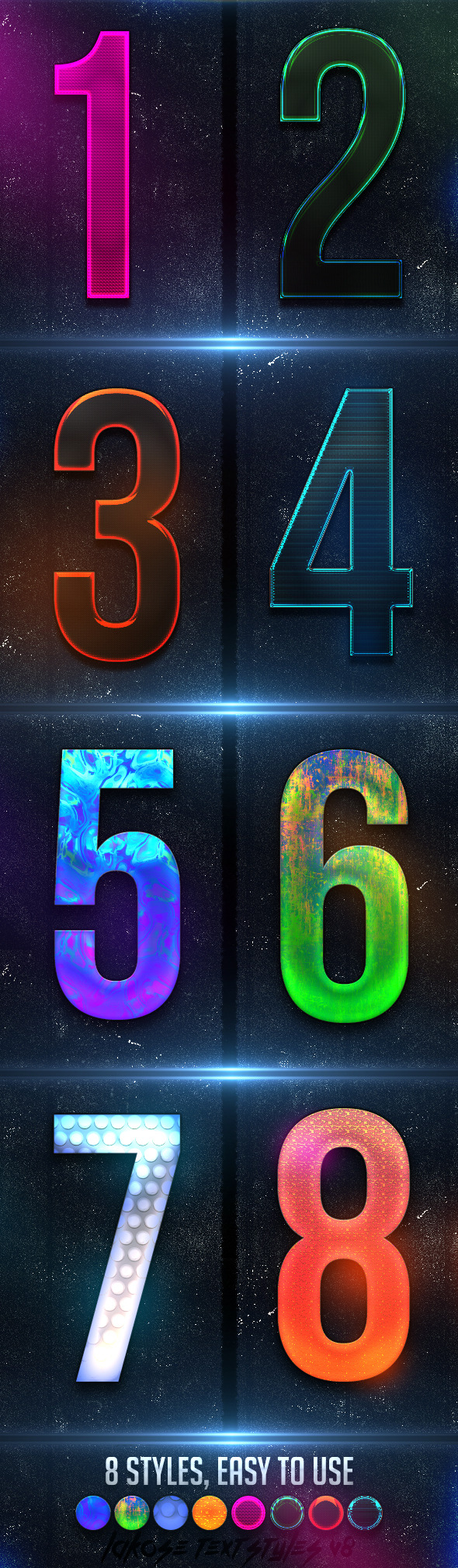 Lakose Text Styles V8 - Text Effects Styles